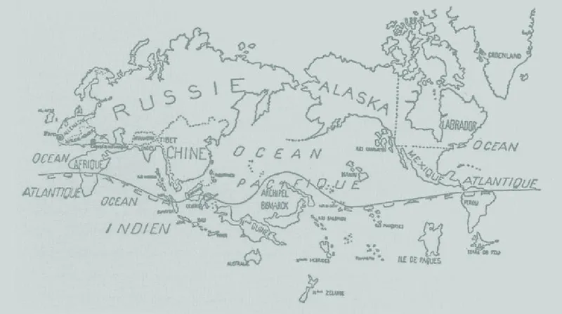 Mapa surrealista del mundo (Variétés, 1929)