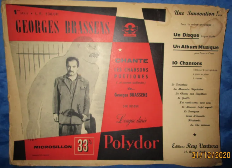 Geoge Brassens. Chante les chansons poetiques