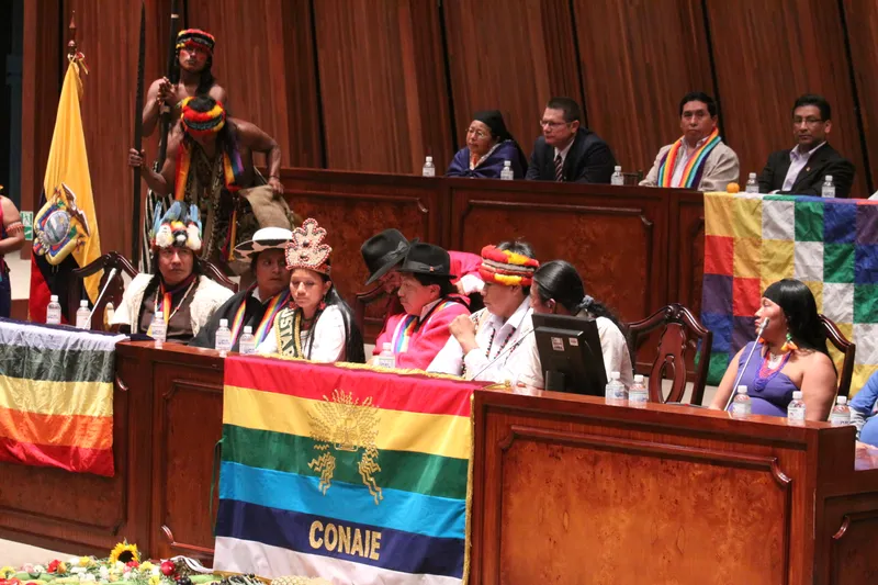 Confederación de Nacionalidades Indígenas del Ecuador conmemoró los 25 años de Constitución
