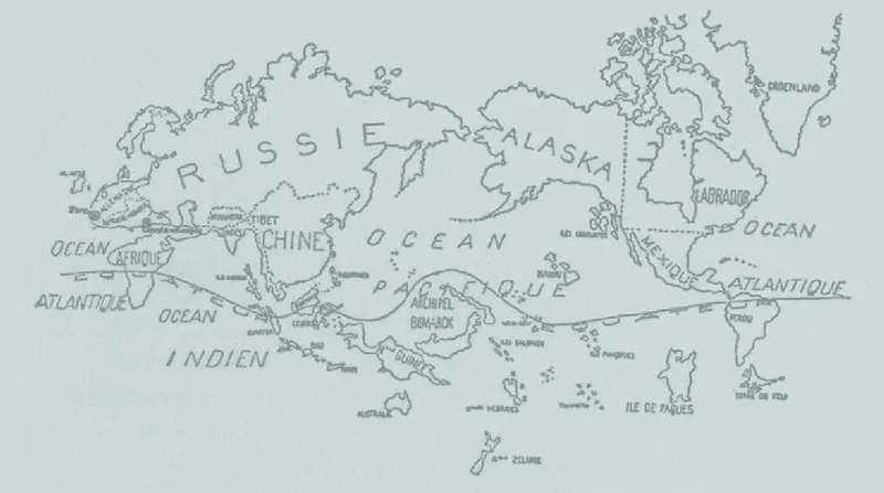 Mapa surrealista del mundo (Variétés, 1929)